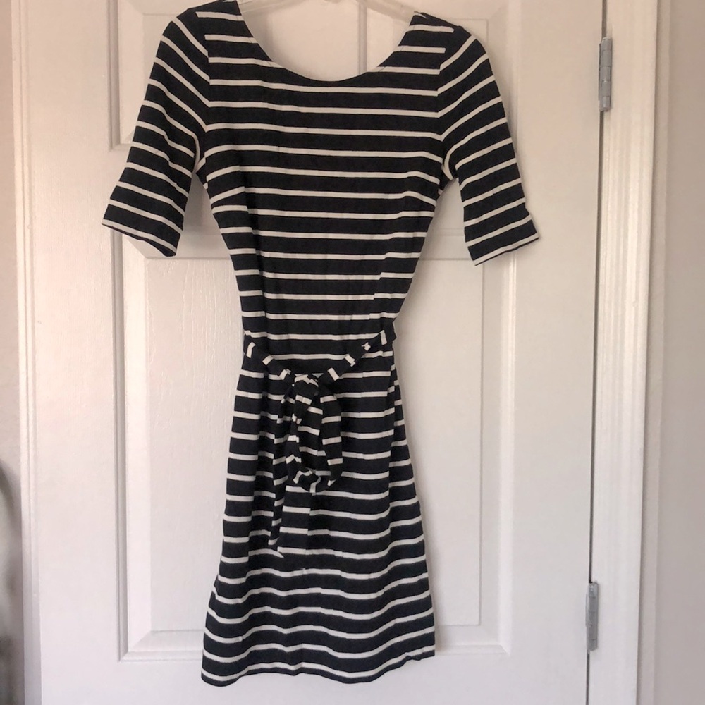 Banana Republic Black and White Stripe Dress, XS